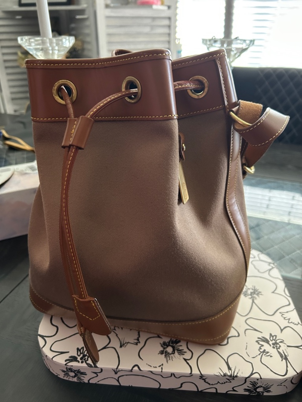 Dooney & Bourke drawstring bucket bag